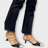 Veronika Κομψά Slingback Παπούτσια με Σύγχρονη Λεπτομέρεια
