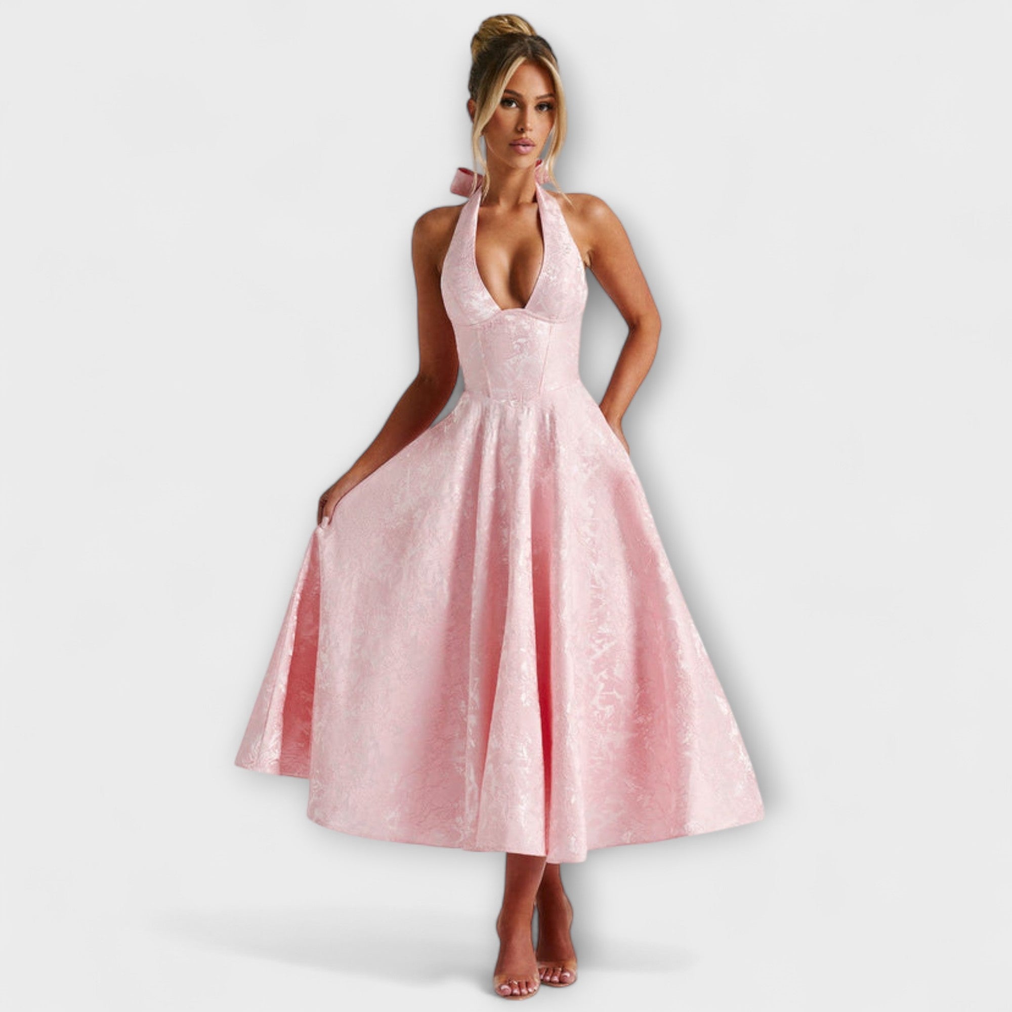 Καταλίνα - Ρομαντικό Midi Φόρεμα