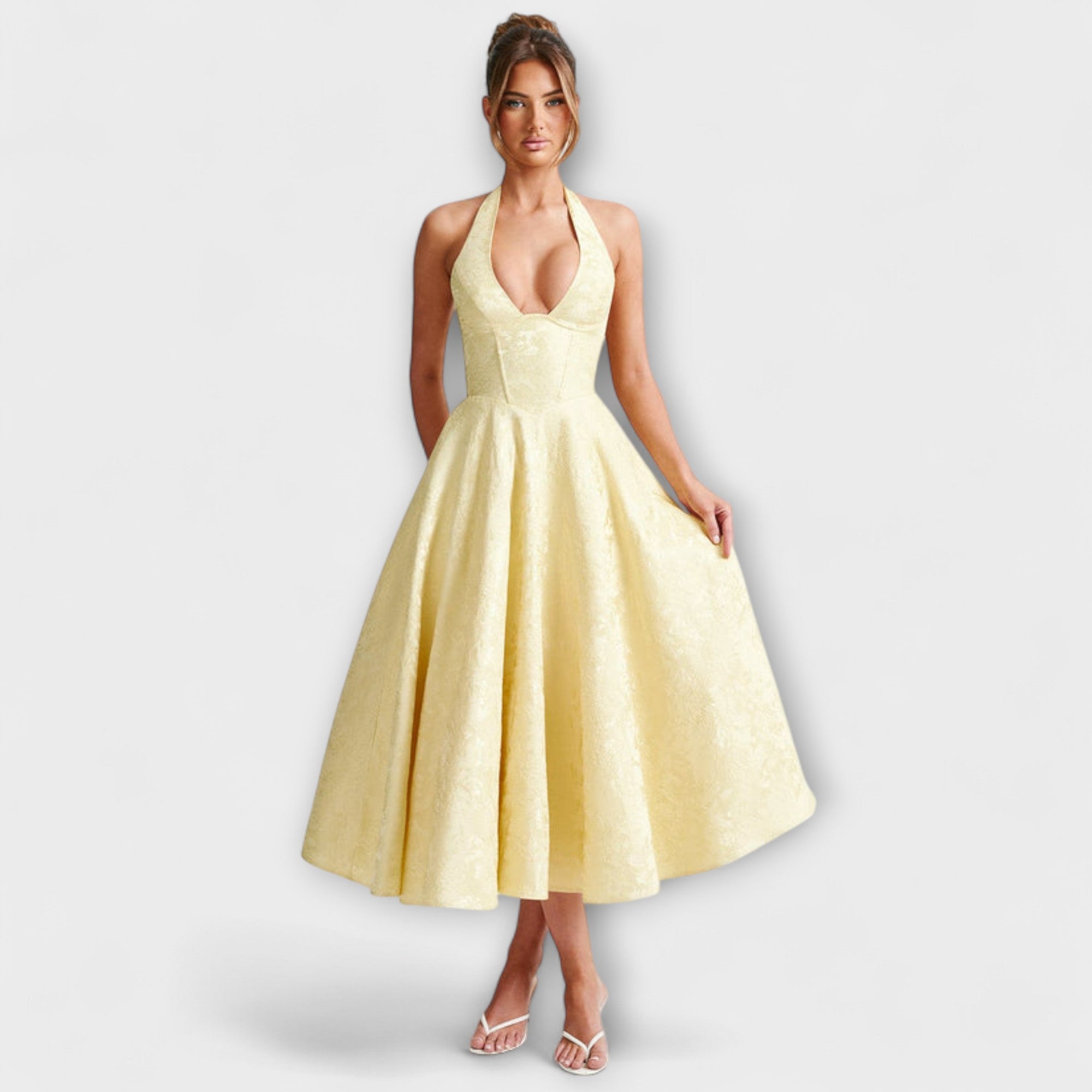 Καταλίνα - Ρομαντικό Midi Φόρεμα