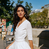 Laura | Λευκό Midi Φόρεμα