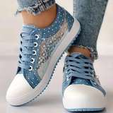 CARO | ΕΛΕΓΑΝΤΑ ΓΥΝΑΙΚΕΙΑ SNEAKER ΜΕ ΛΟΥΛΟΥΔΕΝΙΕΣ ΛΕΠΤΟΜΕΡΕΙΕΣ