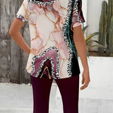 Andreia™ | Εκτυπωμένο Σετ Δύο Τεμαχίων με Ελαστικότητα