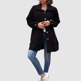 Μαρτίνα - Κλασικό oversized παλτό με κουμπιά