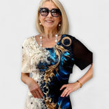 Μπάρμπαρα - Καλοκαιρινό φόρεμα με λουλουδάτο μοτίβο