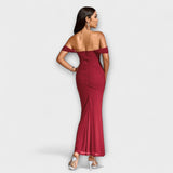 Ione - Φόρεμα Bodycon με ακάλυπτους ώμους και ραφή