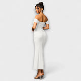 Ione - Φόρεμα Bodycon με ακάλυπτους ώμους και ραφή
