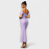 Ione - Φόρεμα Bodycon με ακάλυπτους ώμους και ραφή