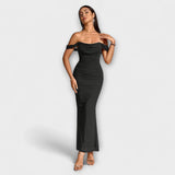 Ione - Φόρεμα Bodycon με ακάλυπτους ώμους και ραφή