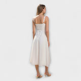 Ελπίδα - Ροζ τοπ φόρεμα με λεπτομέρεια σκισίματος