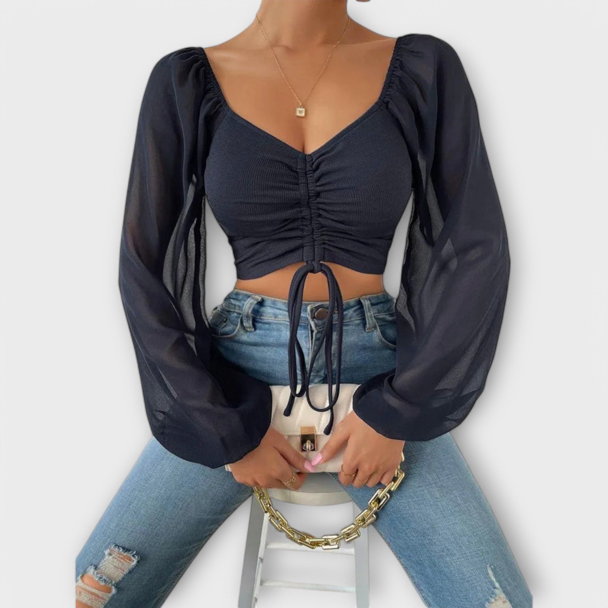 Ζακλίν - Καθολική βραδινή μπλούζα