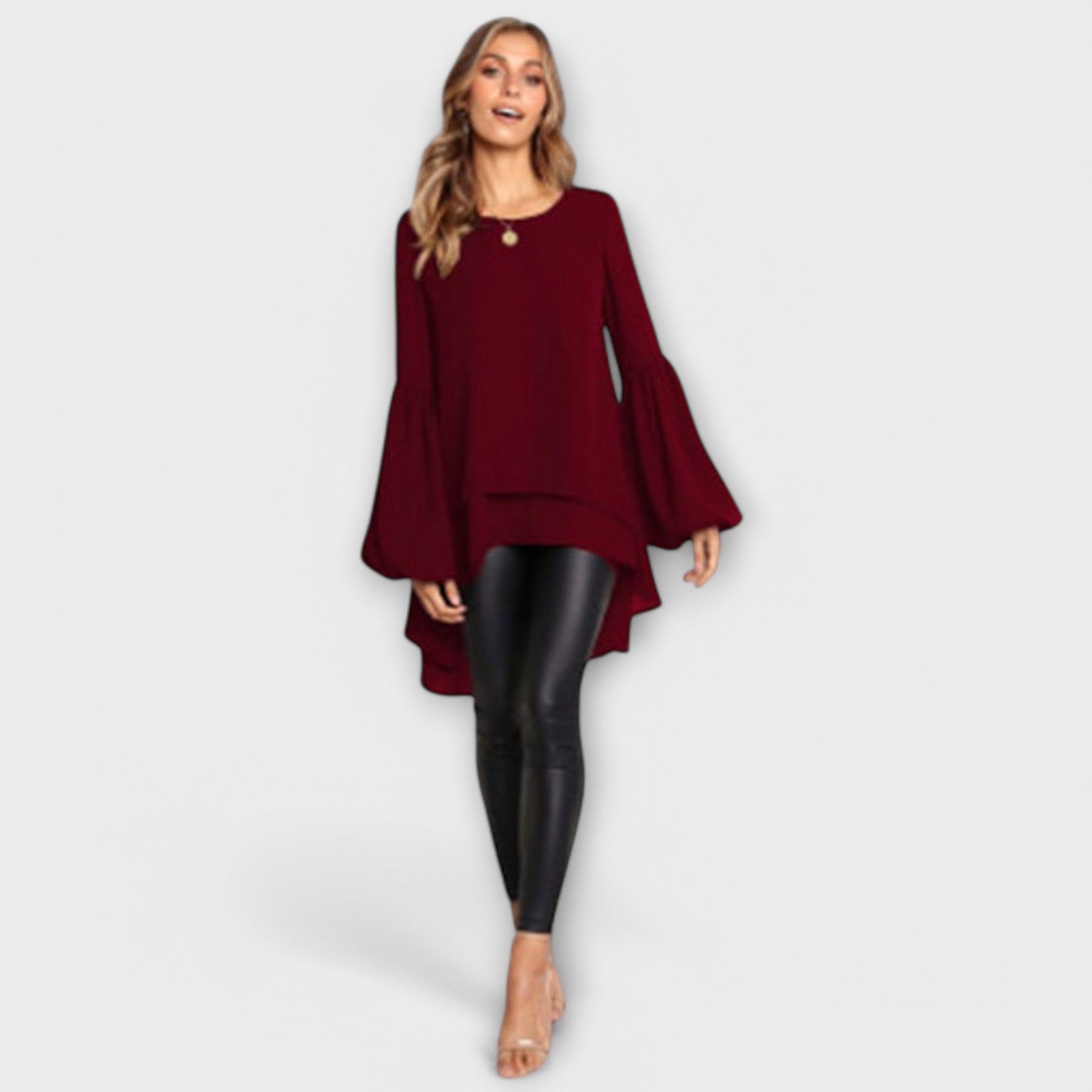 Aria - Τέλεια ανοιξιάτικη μπλούζα με στρογγυλή λαιμόκοψη